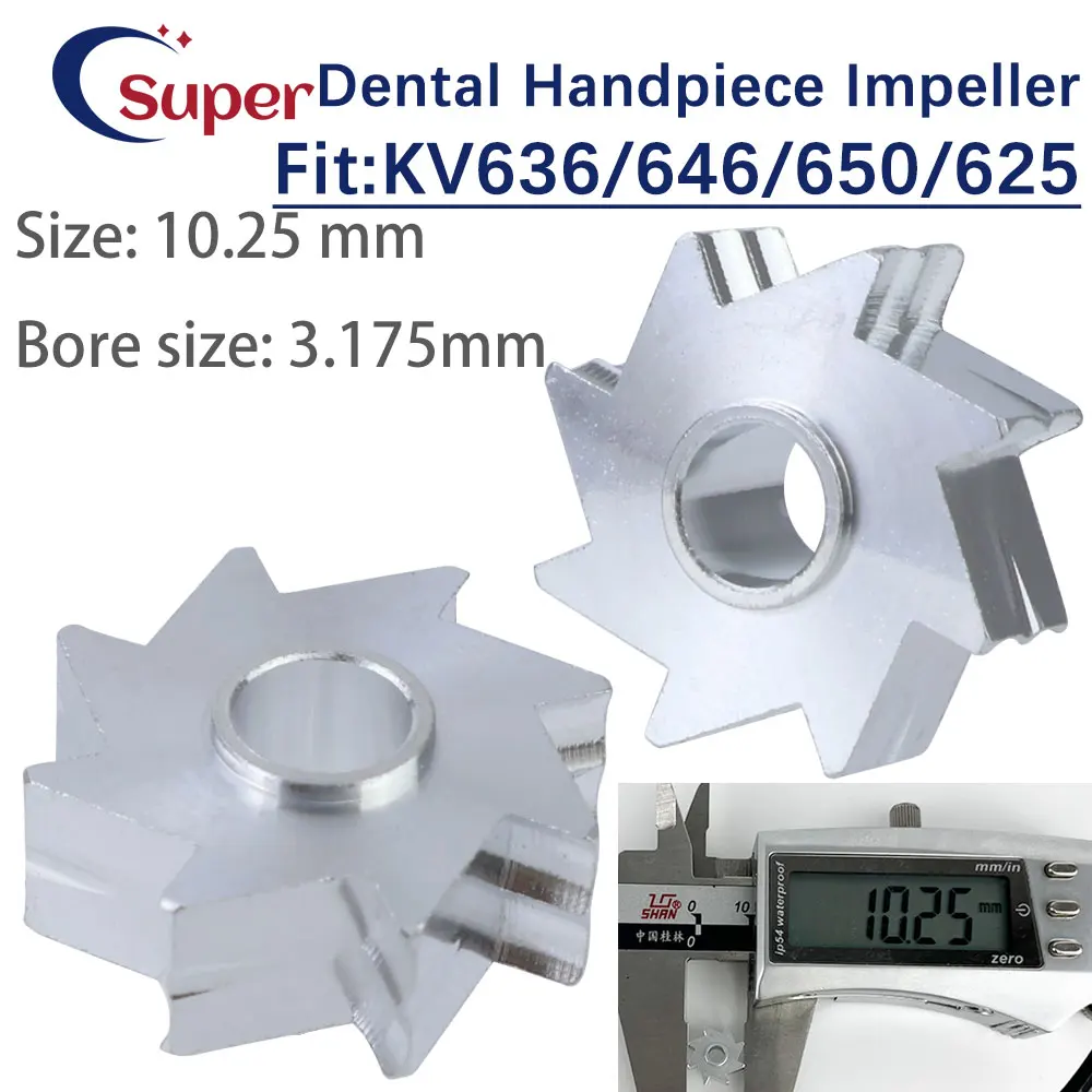 

Dental high speed handpiece impeller for kv636/646/650/625 Dental spare parts of handpiece Impeller bearing shaft