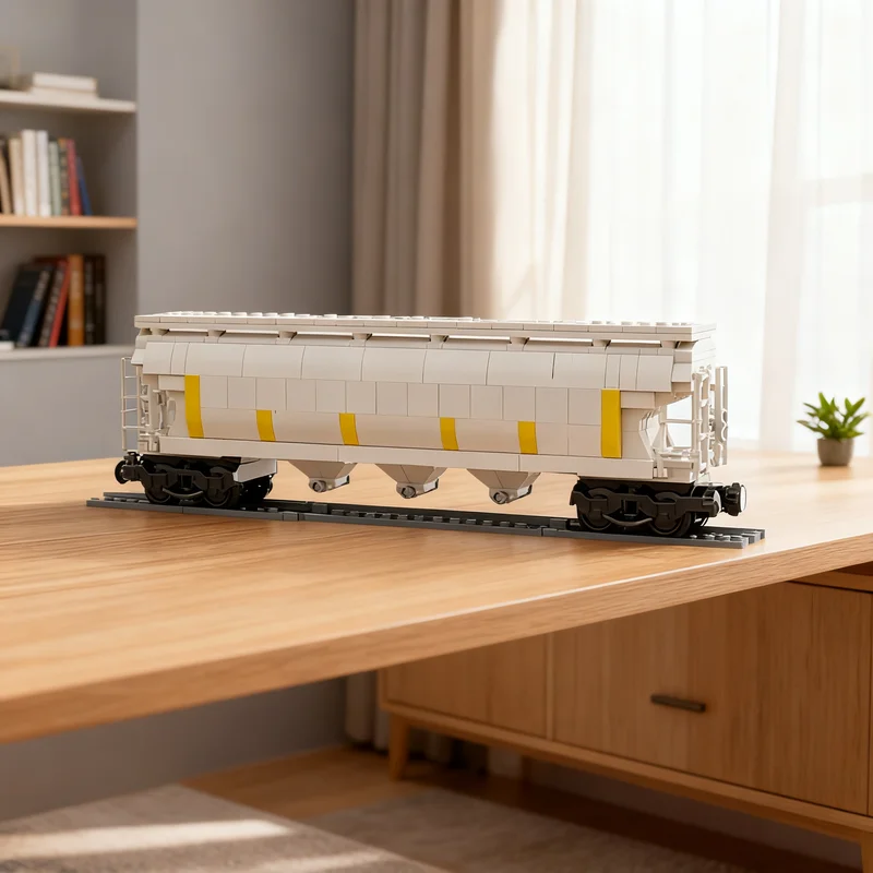 548pcs MOC Hopper Wagon Train RC Train Model Building Blocks Architecture Toy Christmas Gift Craft Education 3D Display Art