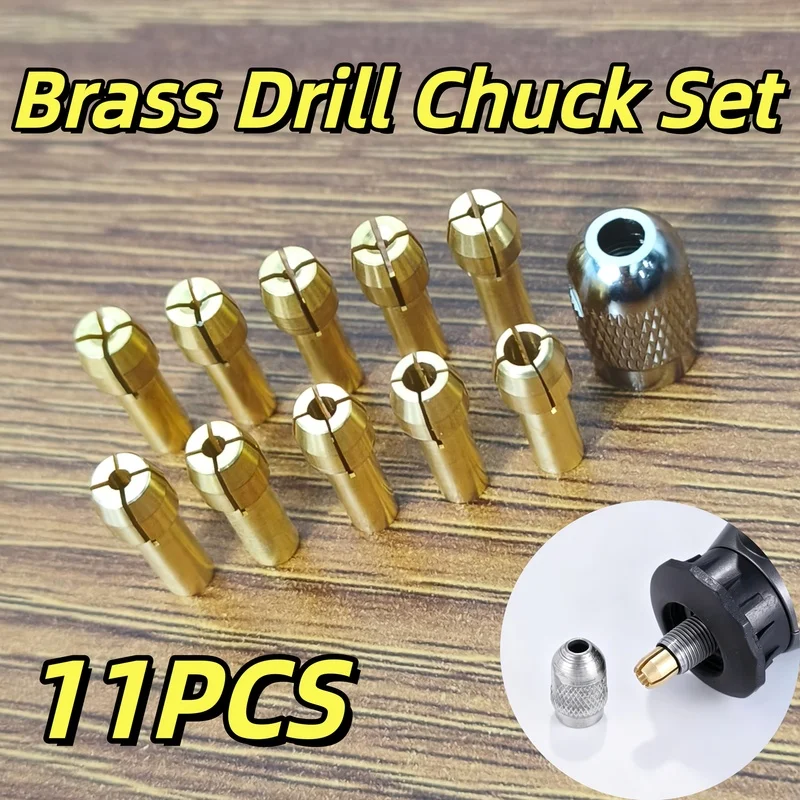 11Drill Chuck Set（Including10A chuck，Clamping aperture0.5-3.2mm）ConfigurationM7The nut is suitable for the drill chuck of hand d