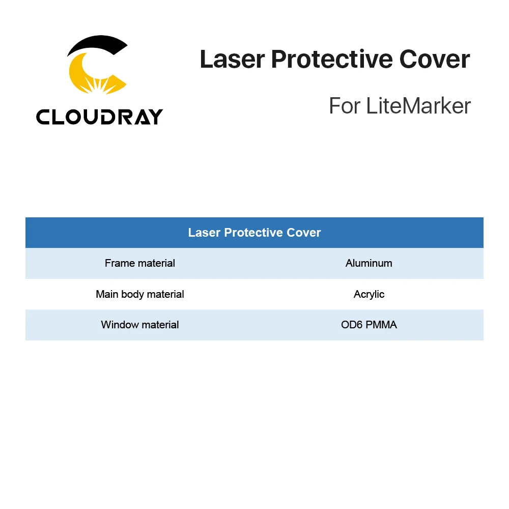 Cloudray Fiber Marking Machine Safety Enclosure for Lite Marker Protective Cover Laser Protection Protect Eyes And Skin