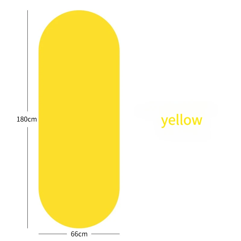 

Yellow Oval PU and Rubber Yoga Mat: Professional Anti-Slip, High-Grip Exercise Mat