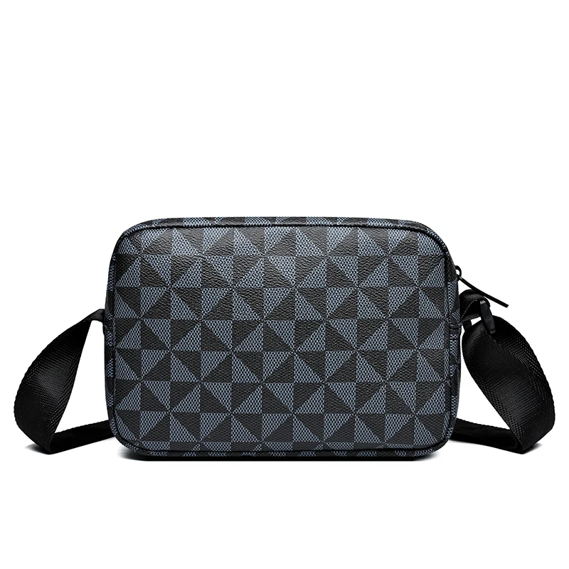 Edgy Shark-pattern Men's Crossbody Bag Practical Daily Commute Stylish Multi-pocket Compact Casual Shoulder Bag