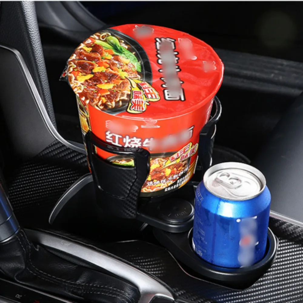 Car Cup Holder Multifunction 4 In 1 Adjustable Dual Cup Holder Expander Adapter Car Cup Mount Mobile Phone Holder Accessories