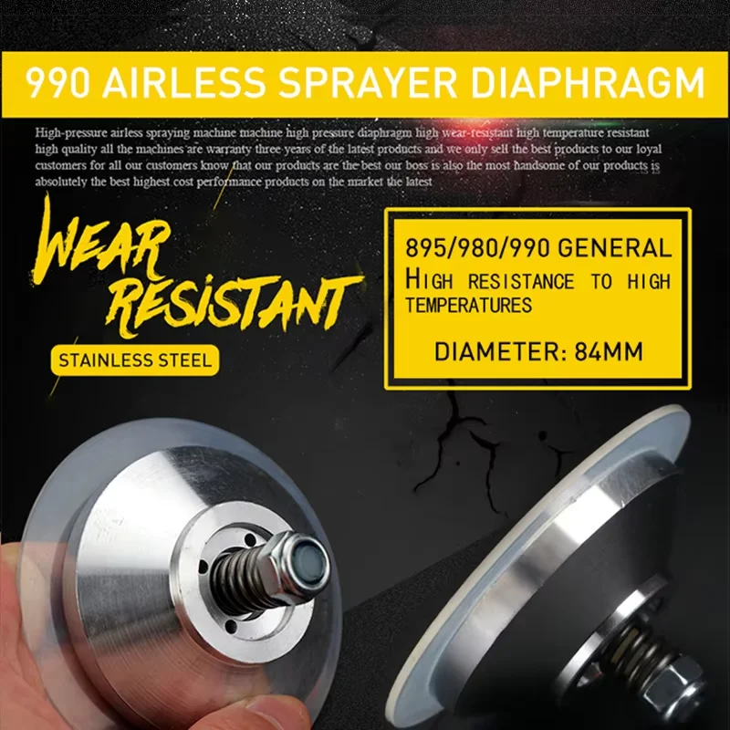 Diaphragm assembly Moving Film Assembly Tympanic Membrane for Airless Paint Sprayer Airless spray painting machine accessories