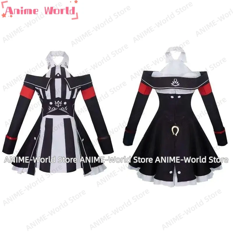 《Custom Size》Anime Uma musume Pretty Derby Curren Chan Cosplay Costume Wig Tail Shoes Props Party Role Play Clothing Halloween