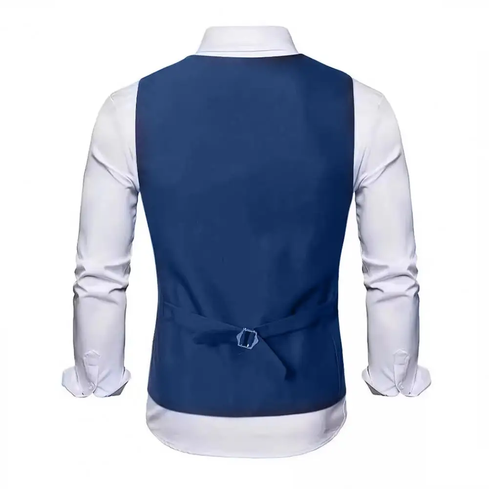 

2025 New Dress Vests For Men Slim Fit Mens Suit Vest Male Waistcoat Homme Casual Sleeveless Formal Business Jacket