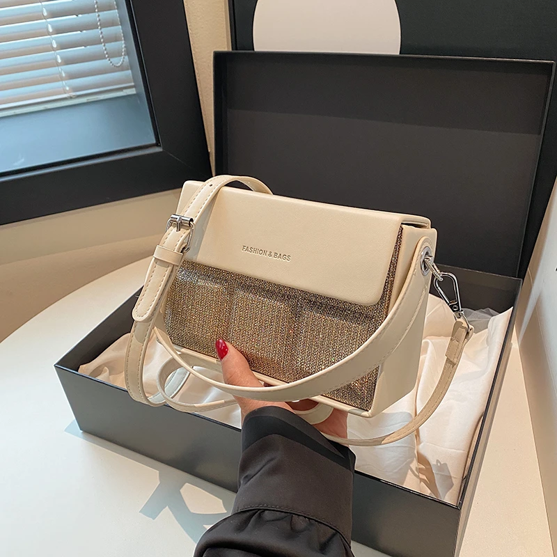 

Popular chocolate bag with diamonds and stars in hand-carried chocolate bag 2025 new fashionable and high-end shoulder bag