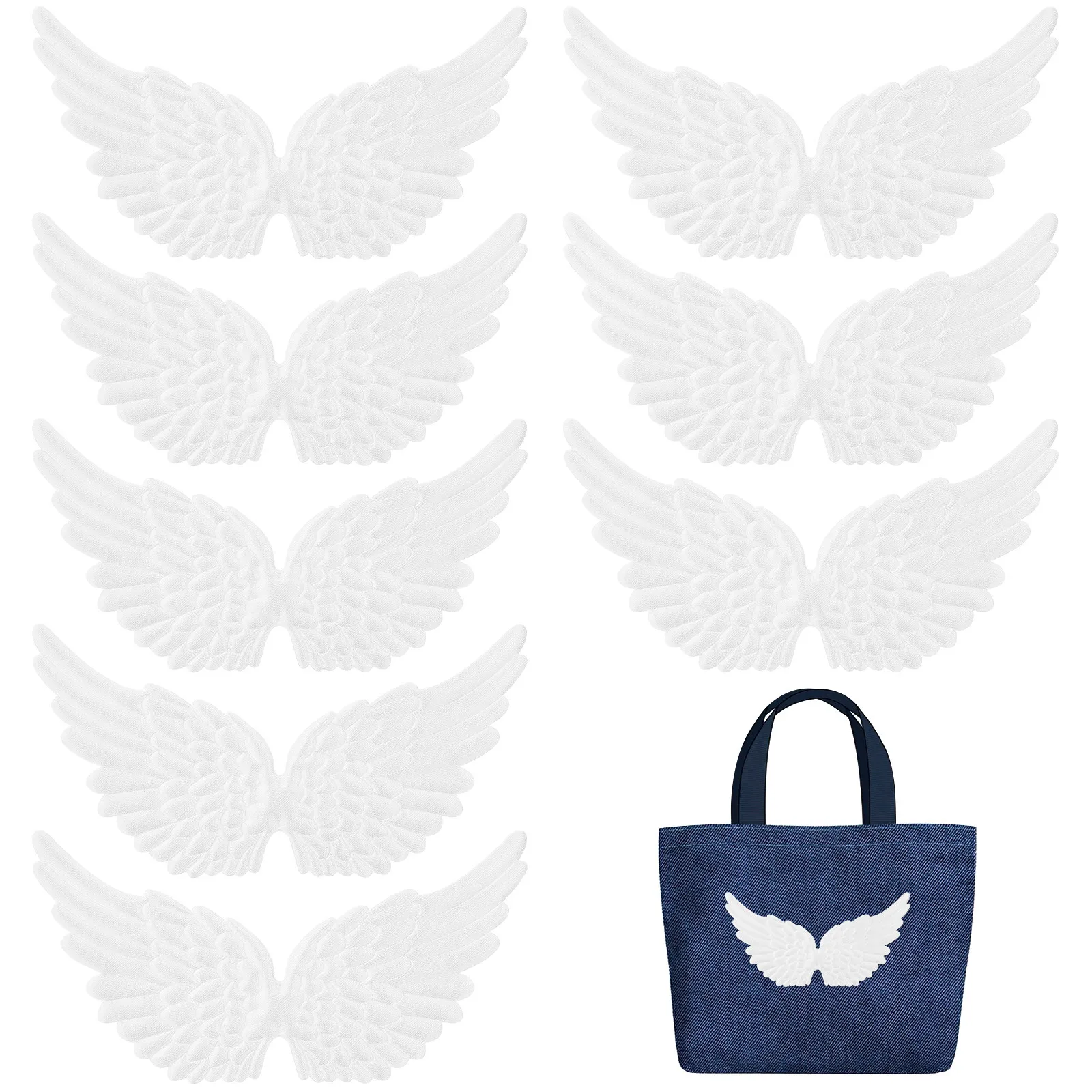 Mini ala de Ángel de tela, 12 Uds., regalo, bricolaje, disfraz, mochila, manualidades para sombrero de tela, accesorios decorativos