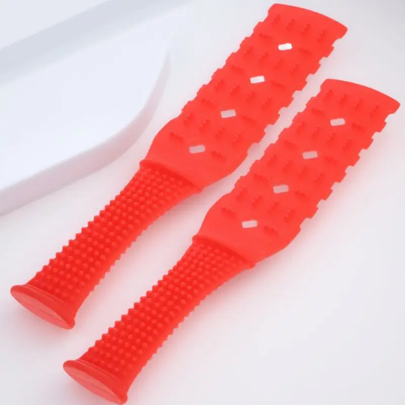 2 個ポータブルマッサージスティック耐久性のあるボディマッサージャー血液循環タッピングツール背中肩首脚ホームオフィス使用赤