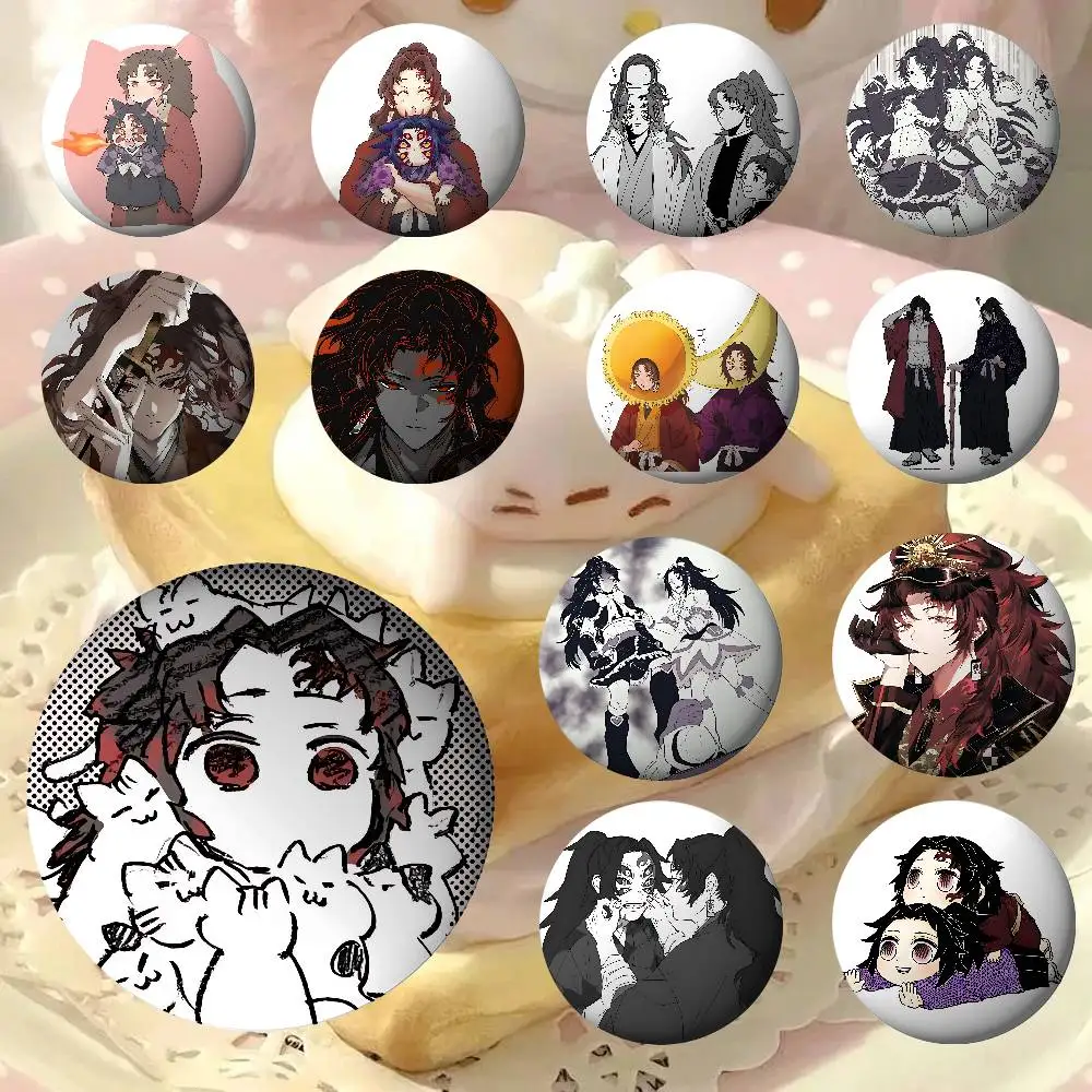Y-Yorii-chi And K-Kuko-shibous Badges Tinplate Soft Button Pin Brooch Metal Badge Custom Jewelry Accessories Hat Bag Lapel