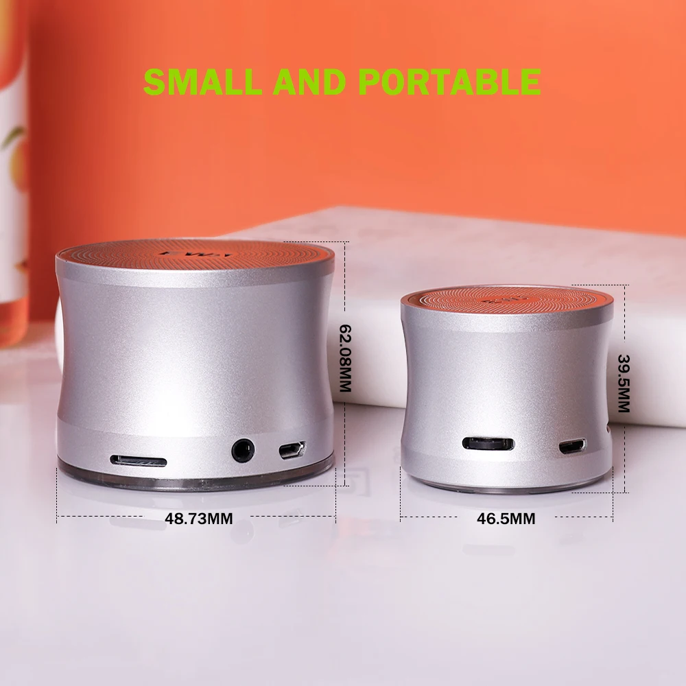 Ewa A109Mini Draadloze Bluetooth Speaker Big Sound & Bass Voor Telefoon/Laptop/Pad Ondersteuning Microsd-kaart Draagbare Luid luidsprekers 5.0