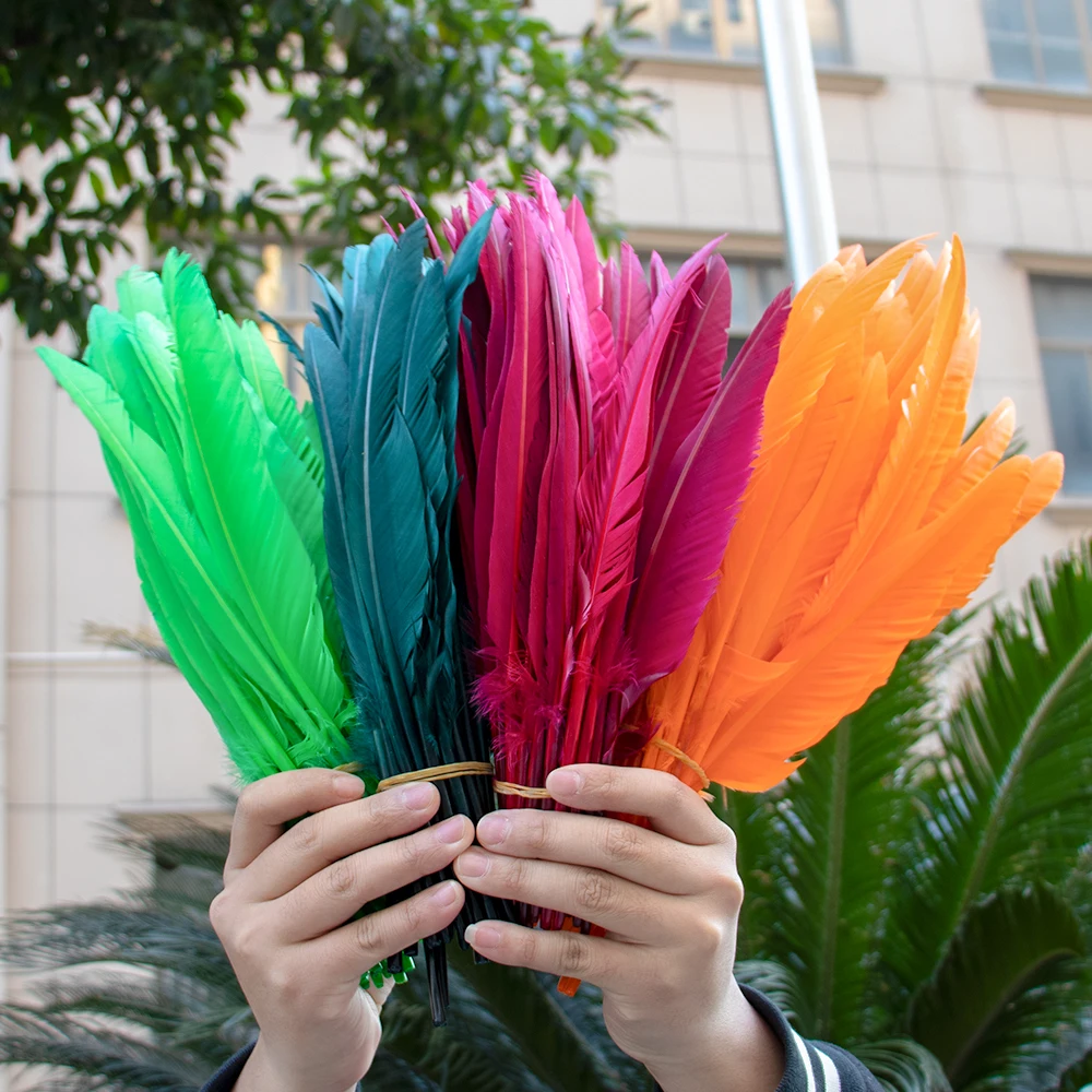 10/20/50/100 Stück Natürliche Gänsefedern 25-30cm Federschmuck für Traumfänger DIY Schmuckherstellung Zubehör Hochzeit Party Heimdekoration