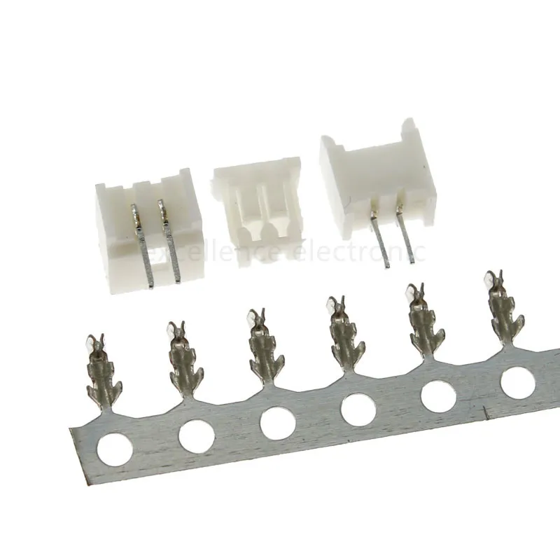 5sets MICRO JST 1.25 Connector 1.25mm Pitch 2/3/4/5/6/7/8/9/10P Straight/Curved Pin Header + Housing + Terminal Kit