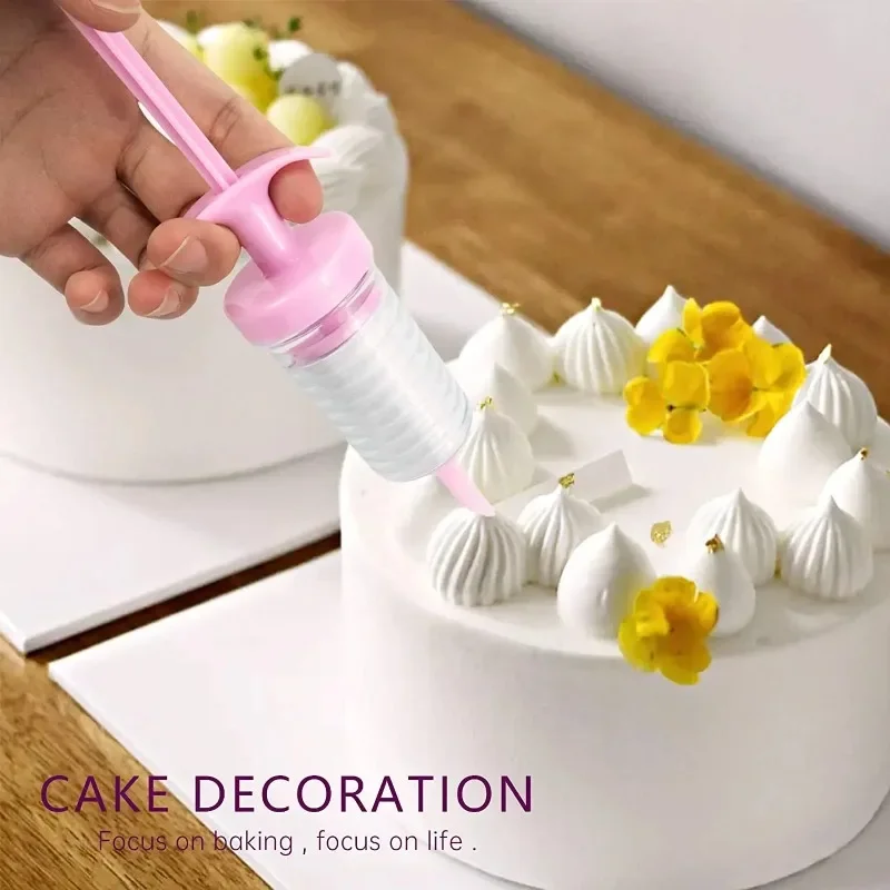 Cupcake Icing Dispenser Donut Filling Injector Nozzles Piping Syringe Kit Dessert Decorator for Frosting Cookies Cake Decorating