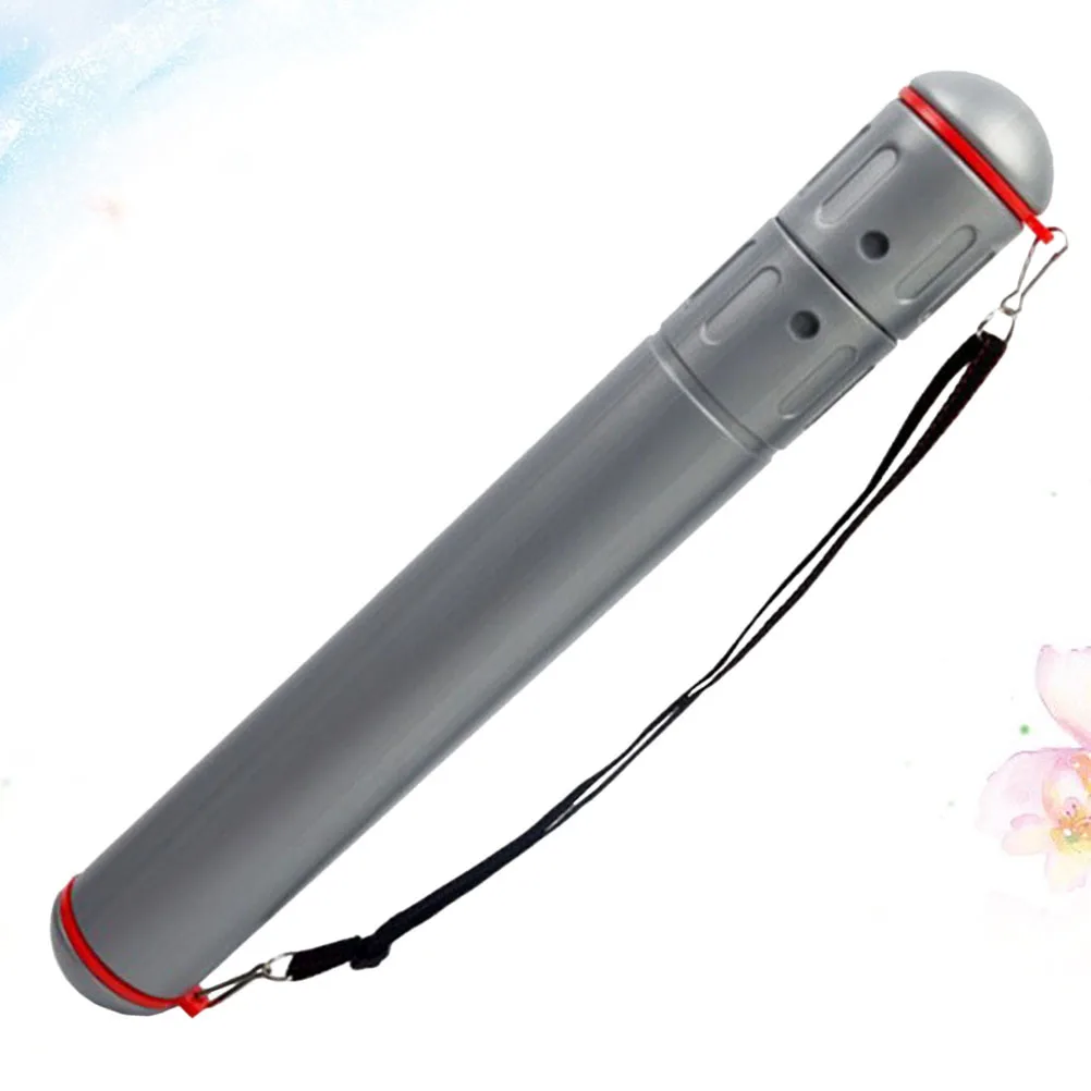 드로잉 튜브 미술 작품 포스터 청사진을 위한 플라스틱 텔레스코픽 보관 용기 조정 가능한 스트랩 가볍고 내구성이 뛰어남