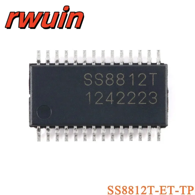 10Pcs/2Pcs SS8812T-ET-TP HTSSOP-28 SS8812T 36V 1.6A 2-Channel H-Bridge Driver Chip IC Chip SS8844T SS6811H SS8841T SS8837T-DF-TP