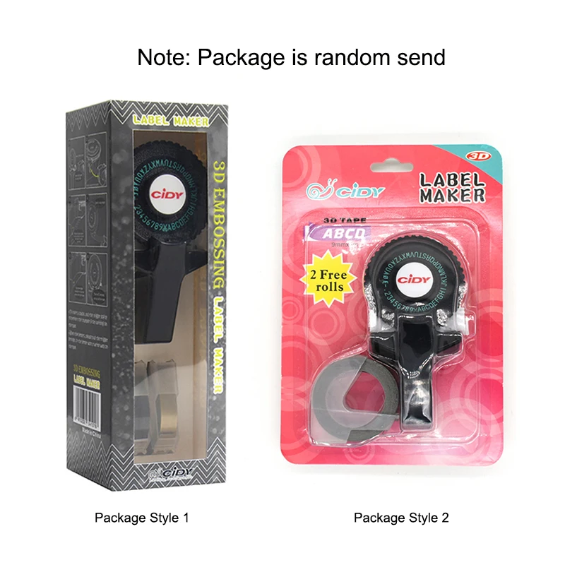 EQUITPER  for MOTEX E101 Manual Label Printer +9mm Label Tape DIY Manual Label Maker Typewriter For Dymo Embossing Label Maker