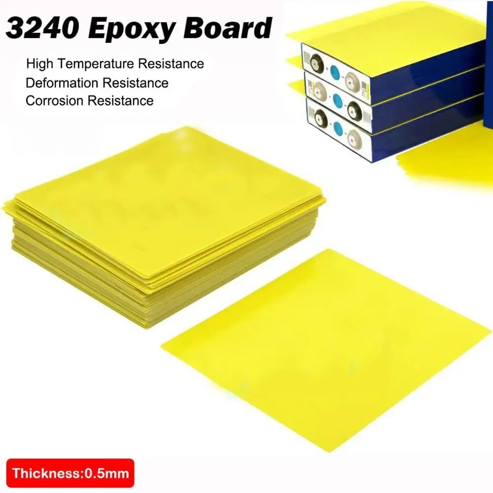 New 3240 Epoxy Board High Temperature Resistant Yellow Protection Board Fiberglass Insulation Sheet Battery