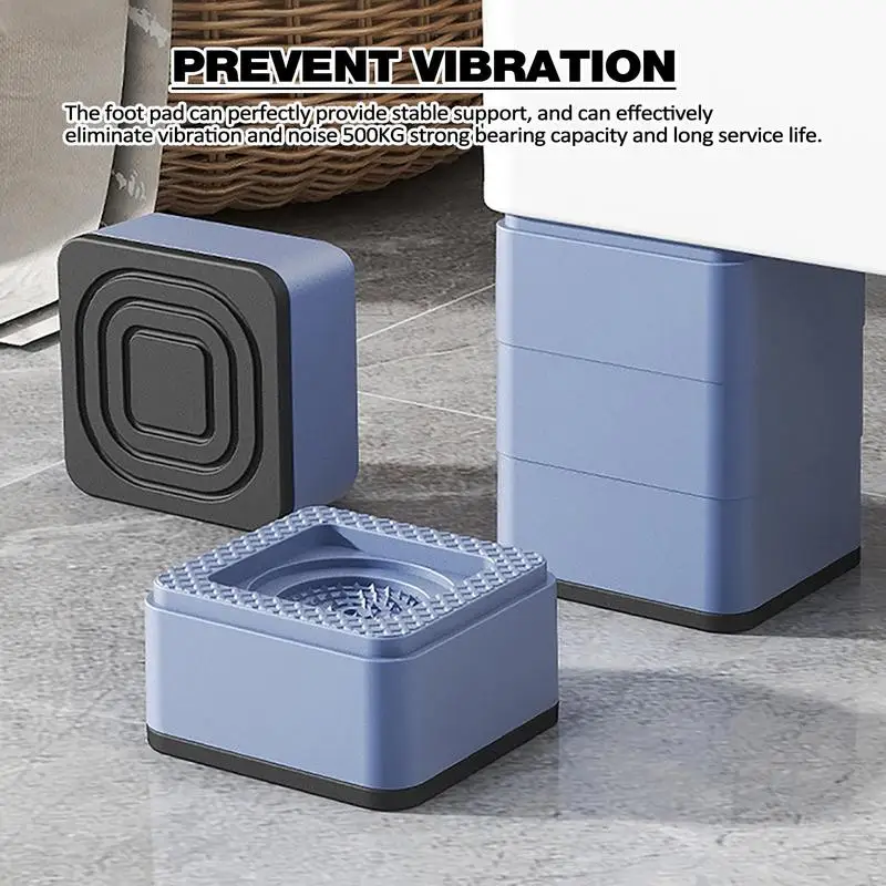 4 pezzi di gomma Anti vibrazione piedi Mat silenzioso universale lavatrice frigorifero mobili Raiser ammortizzatori Stand Raising Blocks