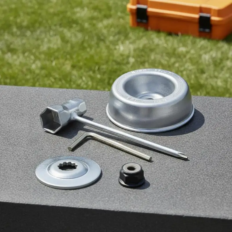 M10x1 Running Plate Cap+Nut For Motor Sense Brushcutter FS 36: 40 44 85 90 120 KM Garden Tools