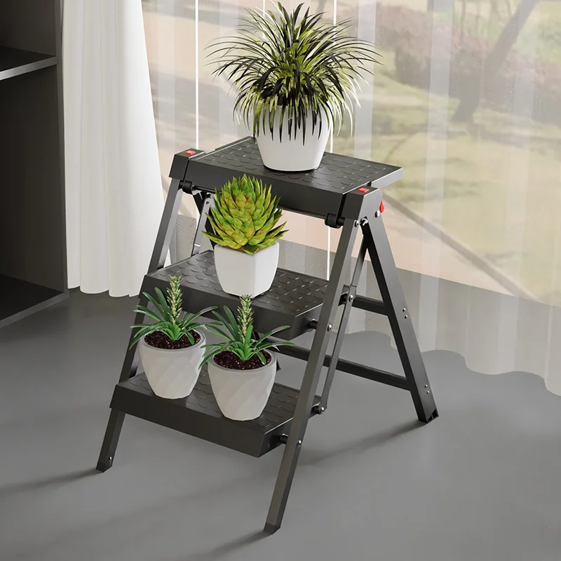 Thickened Two-step Straight Ladder Household Folding Ladder Stool Outdoor Car Washing Ladder Indoor Kitchen A-frame image 3
