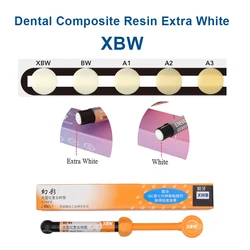 Dental Supplies Light Curing Composite Resin Extra White XBW BW Bleach White Teeth Veneer Resin Opaque Gc Dentistry Materials