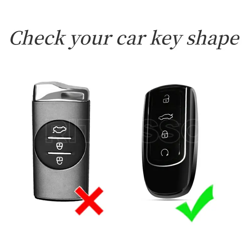 For Chery Tiggo 8 Pro Tiggo 8plus New 5 Plus 7pro Soft TPU Car Remote Key Cover Case Shell Fob Protector Accessories