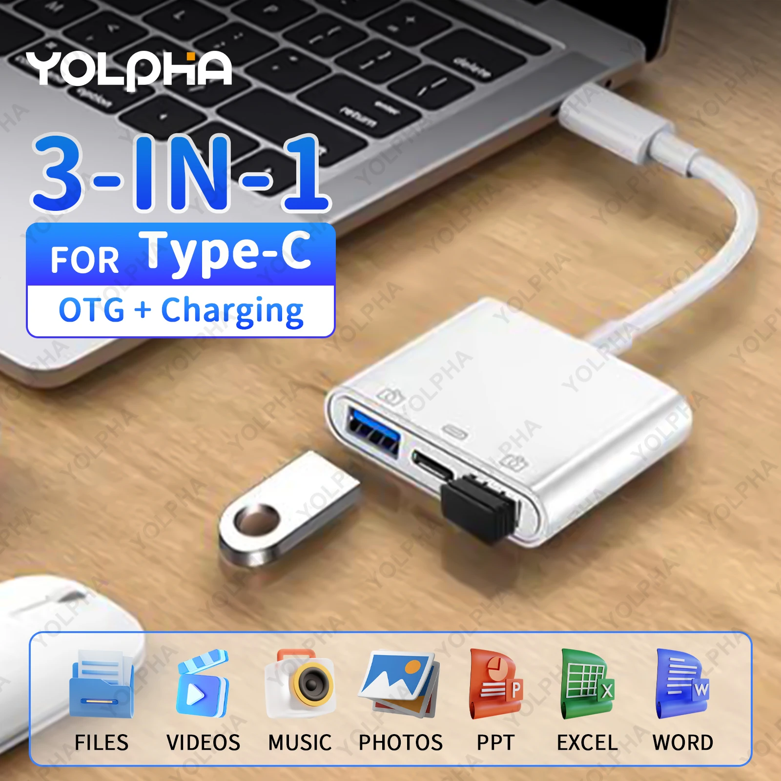 

USB Camera Adapter USB Female OTG Adapter for Android iPad Portable USB Adapter for Huawei, Lenovo, Xiaomi with Charging Port