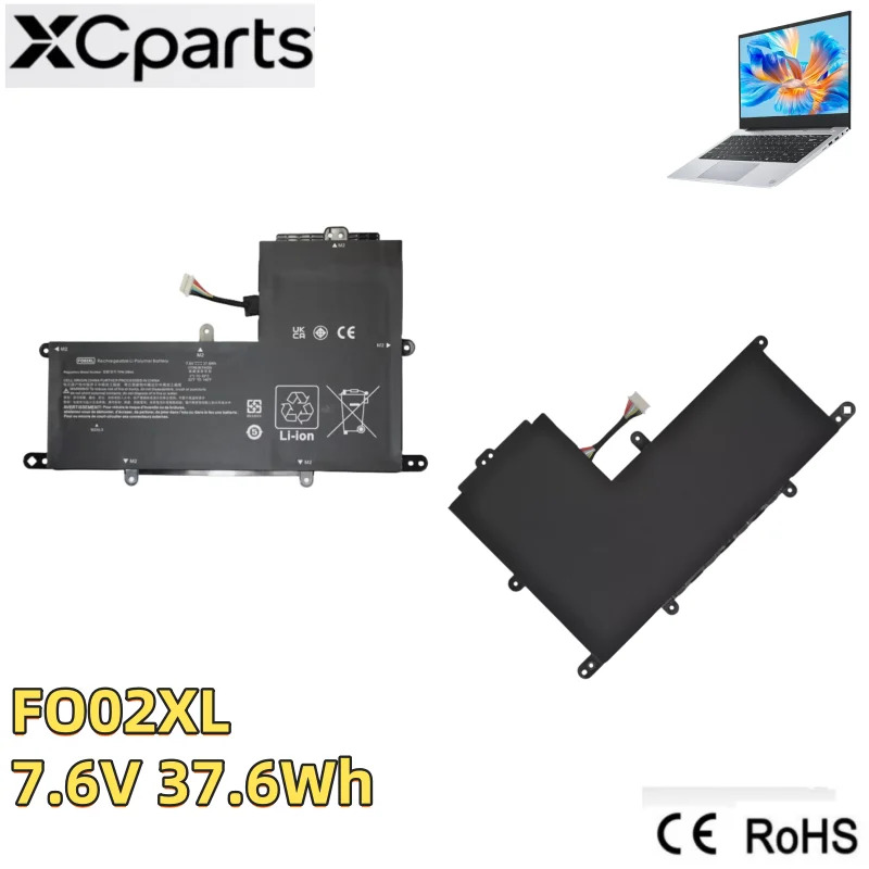 

New FO02XL Laptop Battery 7.6 37.6Wh For HP Chromebook 11A NA0001NI NA0002MU NA0006MU NA0036NR TPN-DB0A L97353-2D1 L97355-005