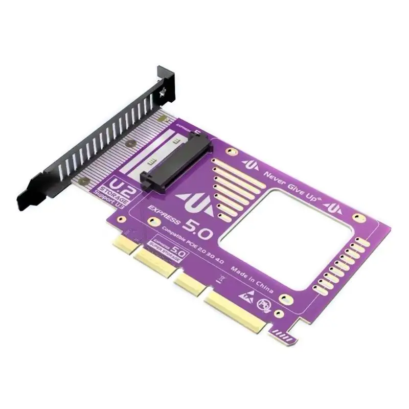 652F PCIE 5.0x4 إلى NVME بطاقة توسيع محول السهل التثبيت لا يتطلب برنامج تشغيل إضافي