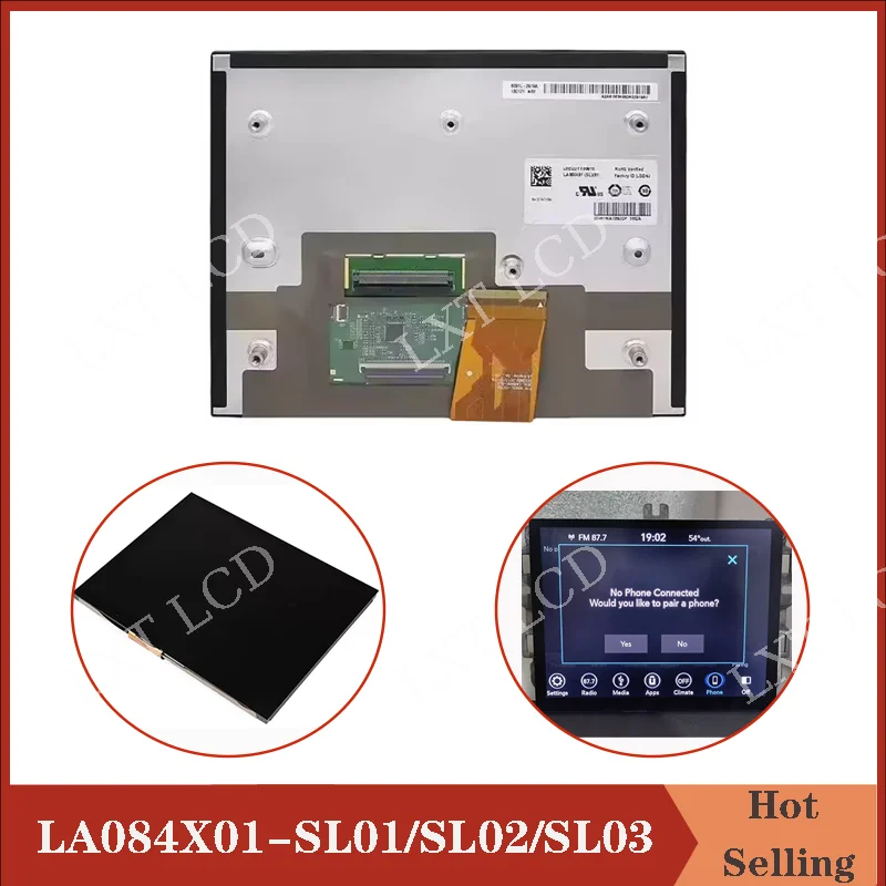 LA084X01-SL01 LA084X01-SL02 LA084X01-SL03 New 8.4 inch LCD With Touch Sreen For 17-21 Jeep Dodge RAM Uconnect 4C UA LCD