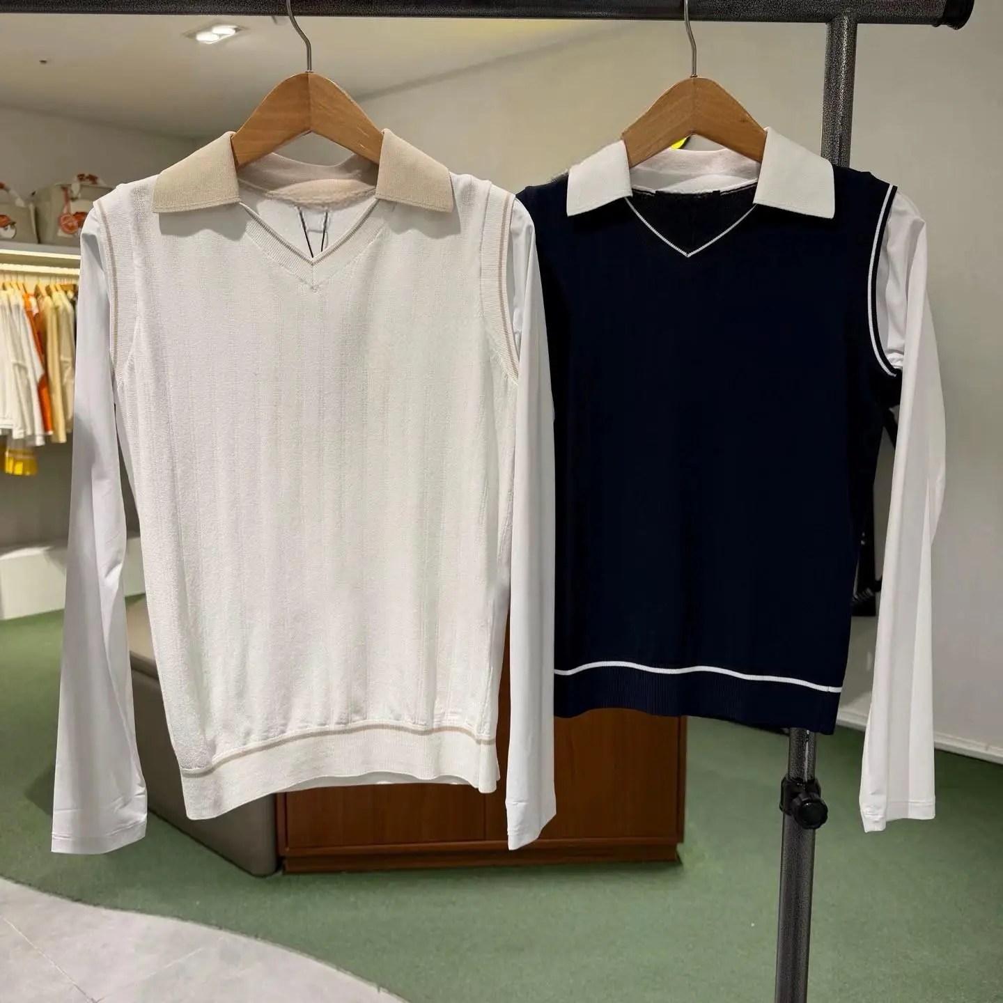 Ladies Ice Silk Long Sleeve Golf Apparel New Style Breathable Comfort UV Protection Sports Golf Top