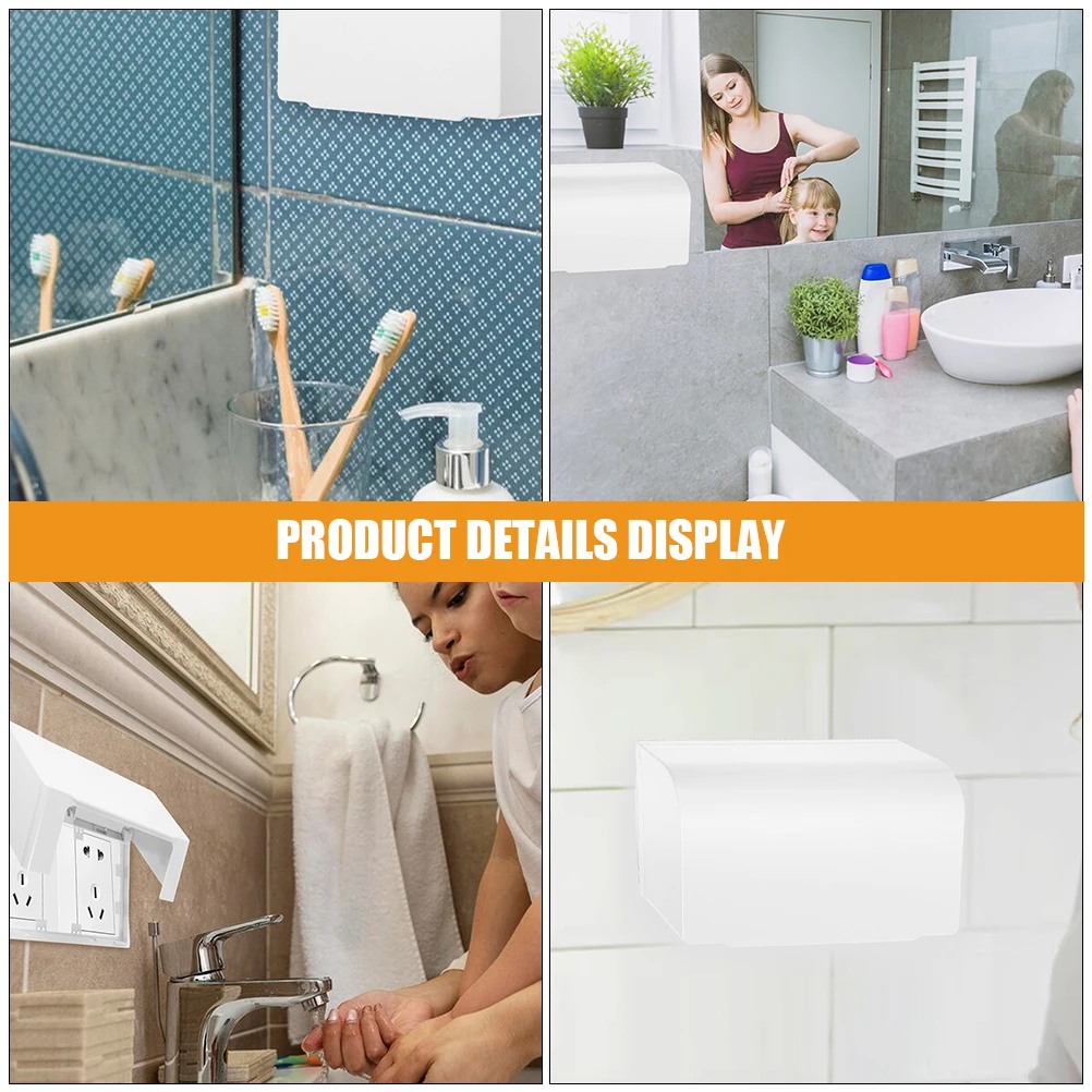 3 قطعة غطاء صندوق مخرج مقاوم للماء 86 نوع لاصق مزدوج جدار جبل للحمام التبديل المقبس حامي الاستخدام في الهواء الطلق