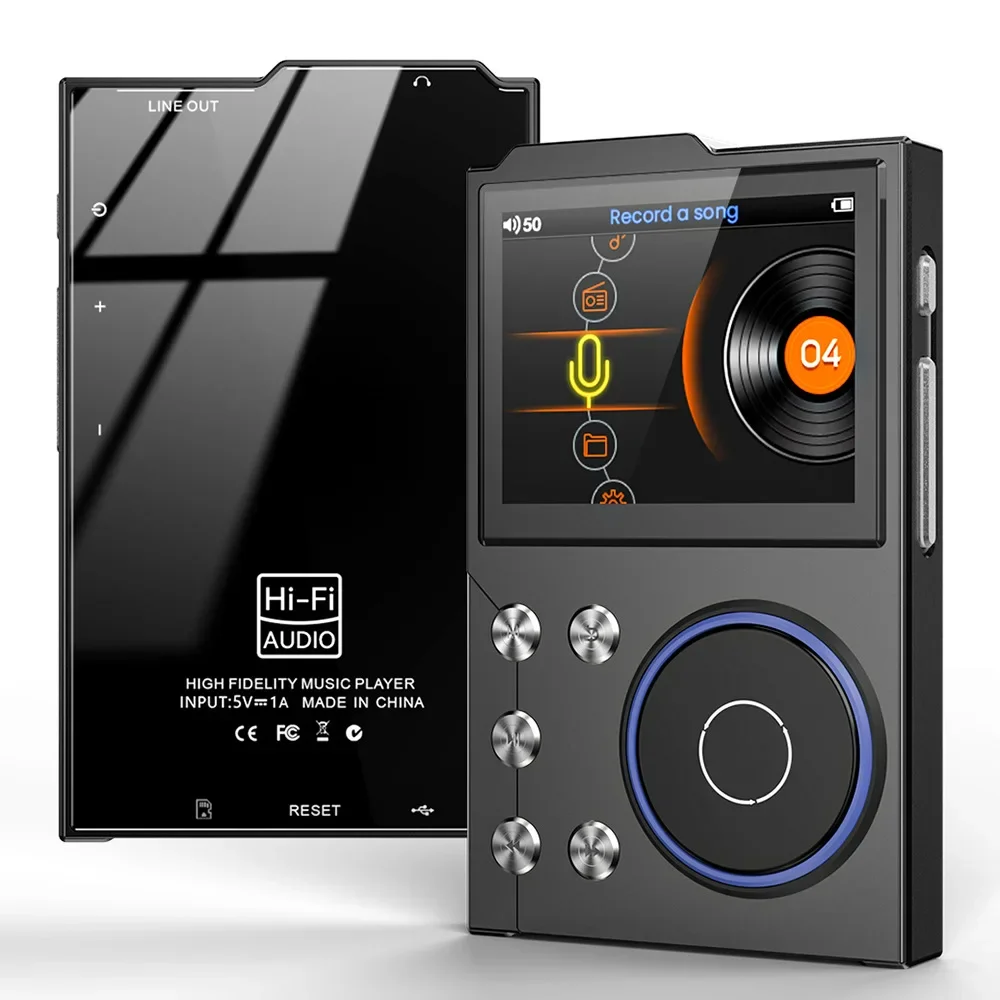 Portable HIFI Lossless Music Player, DSD256 Master Grade Audio, Bluetooth Support for Car Connection