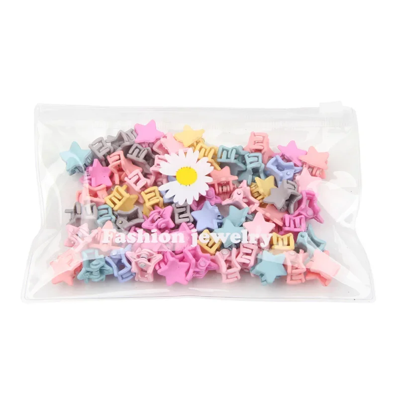 Mini Baby Colorful Hairpin Cartoon Cute Hair Claws Clips For Girls Rabbit Flower Crown Star Hair Clips Children Clamp 30Pcs/Bag