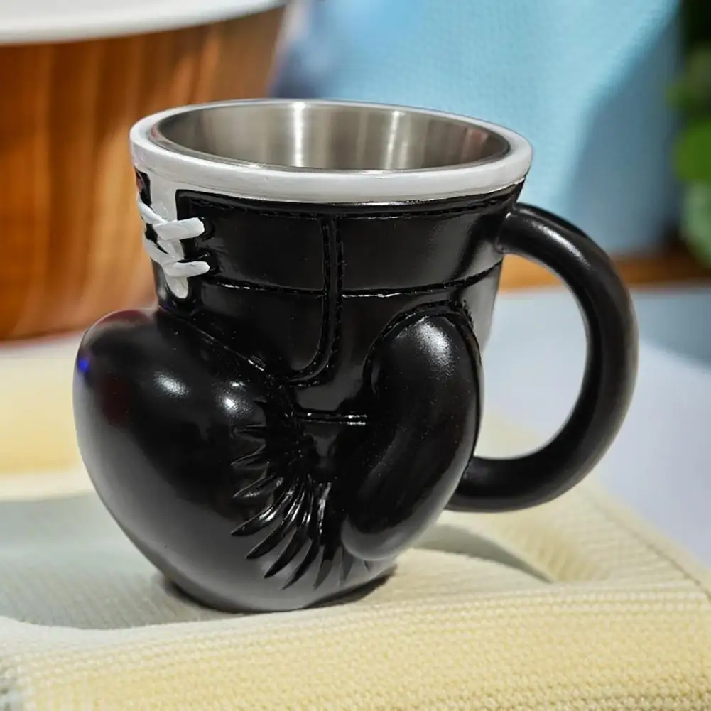 Boxing Glove Mug Ergonomic Handle Mug Boxing Glove 3d Coffee Mug Stainless Steel Insulated Travel Tumbler for Trainers