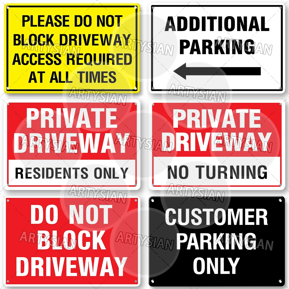 علامة معدنية تحذيرية محدودة لوقوف السيارات لا توجد إيقاف تشغيل المحرك الخاص لوقوف السيارات الخاصة في لوحة المخاطر الخاصة بك #5