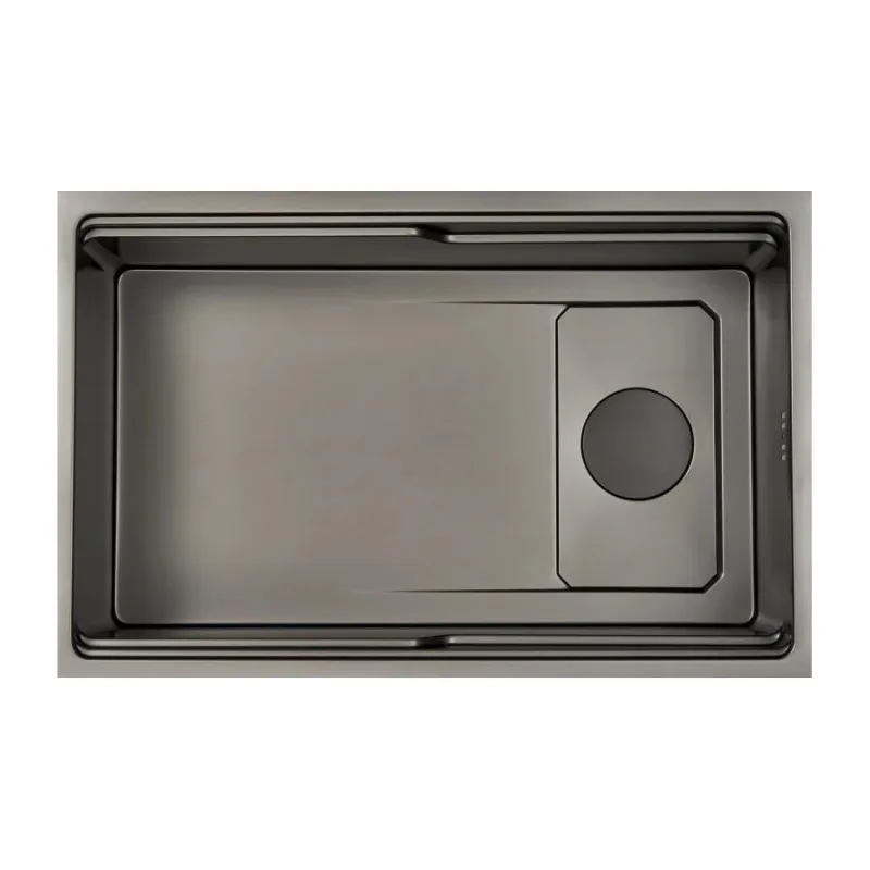 

Rectangular 304 Stainless Steel Single Bowl Kitchen Sink Scratch Resistant Design for Home Kitchens