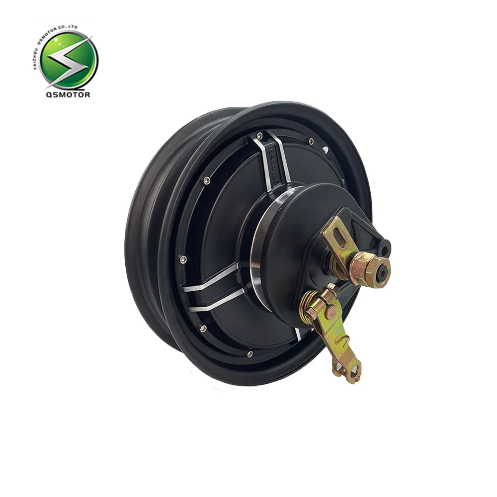 

QSMOTOR 10 Inch V2 1500W40H48-96V Brushless DC Drum Brake Motor Suitable For Electric Motorcycles
