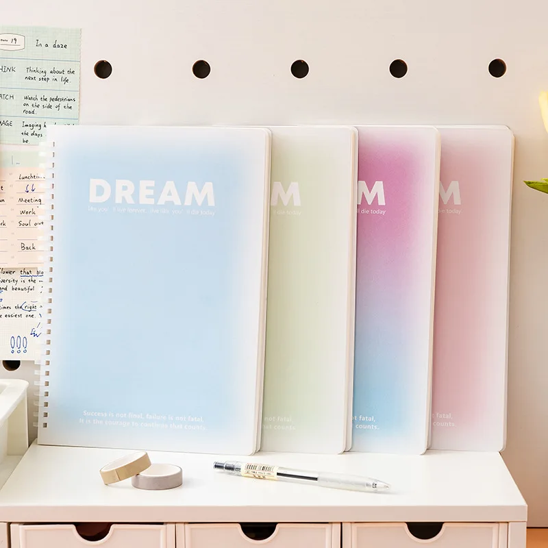 Gradient Colored Notebook Reward Students Simple Artistic Horizontal Notebook