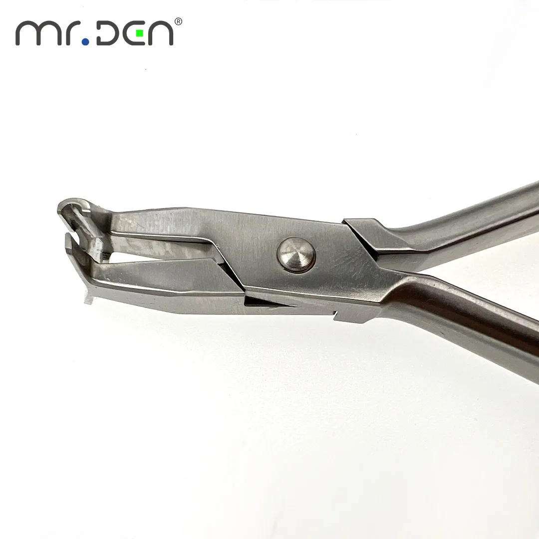 MR DEN Denta lNance حلقة الانحناء ذو طيات نهاية البعيدة القاطع سلك ضمد كماشة تقويم الأسنان أداة جراحية للعيادات