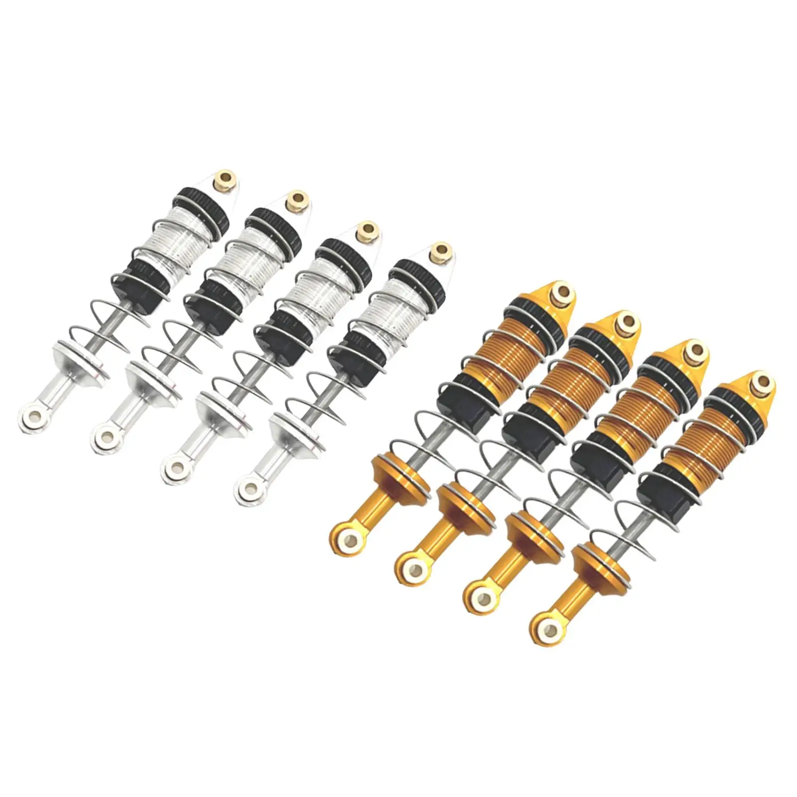 4 Pieces RC Car Shock Absorber for 16207 16208 1/16 Scale Crawler Front and Rear Parts