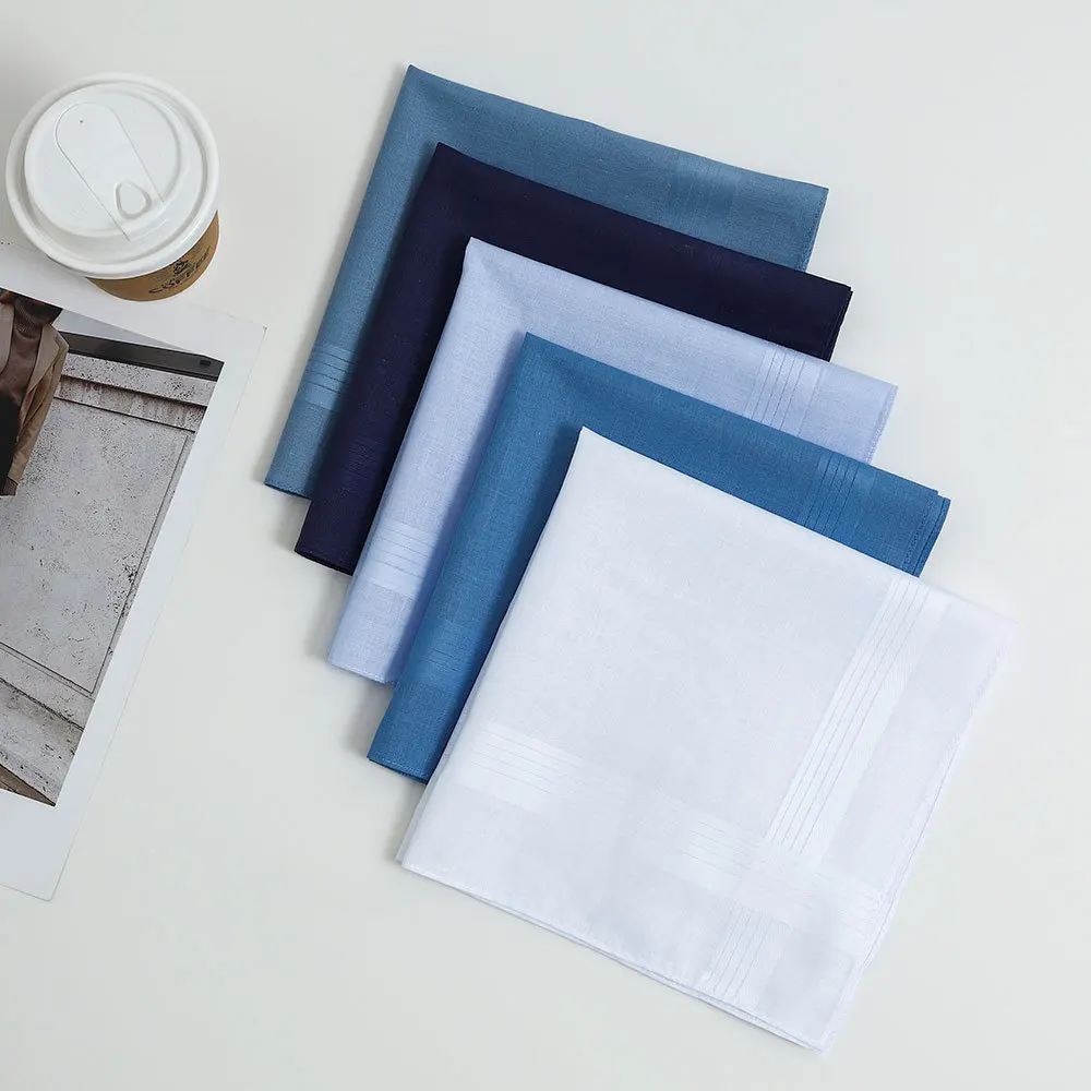 12 قطعة من القطن الخالص منشفة مربعة جيب منشفة هدية منشفة مجموعة منديل عادي الرجال مخطط دعوى بلون 40 سنتيمتر