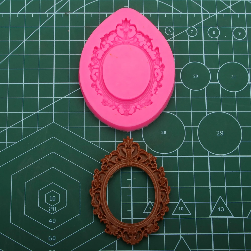 Round Frame Molding Silicone Molds for Fondant Cake Decorating Molded Door Window Border, Wax Mould, Resin Mould, Jewelry Mould