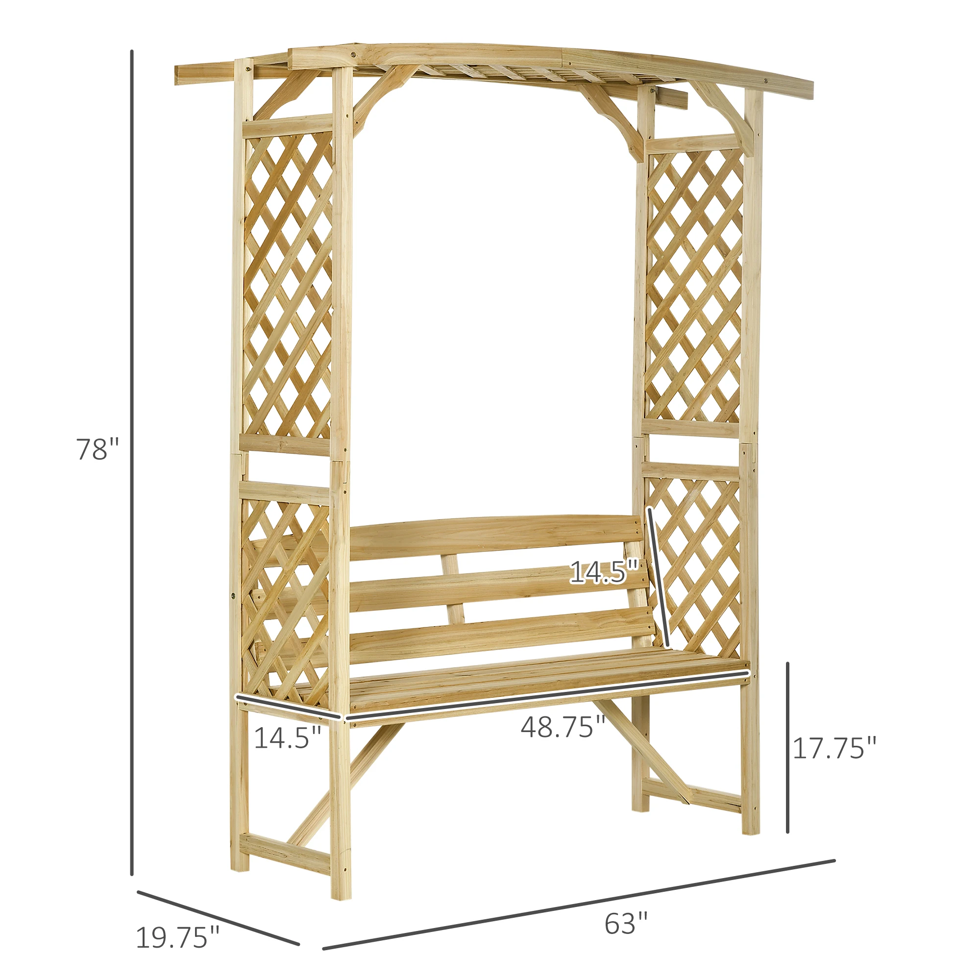 アウトサニー パティオガーデンベンチ 2人用 つる性植物用 - Garden Bench Metal のレビューと価格