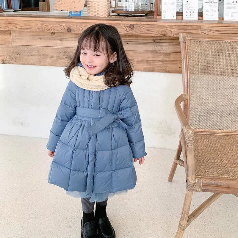 

Winter Autumn Girls Coat Baby Jacket Children Outwear Kids Clothes Hooded Cotton Padded Parkas Thicken Warm Coats 2-6Y Q690