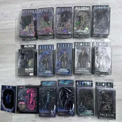 NECA Weyland Hond Xenomorph Warrior Ellen Sergent Grid Private Ricco Frost Snake Scorpion Queen Face Hugger Alien Action Figure