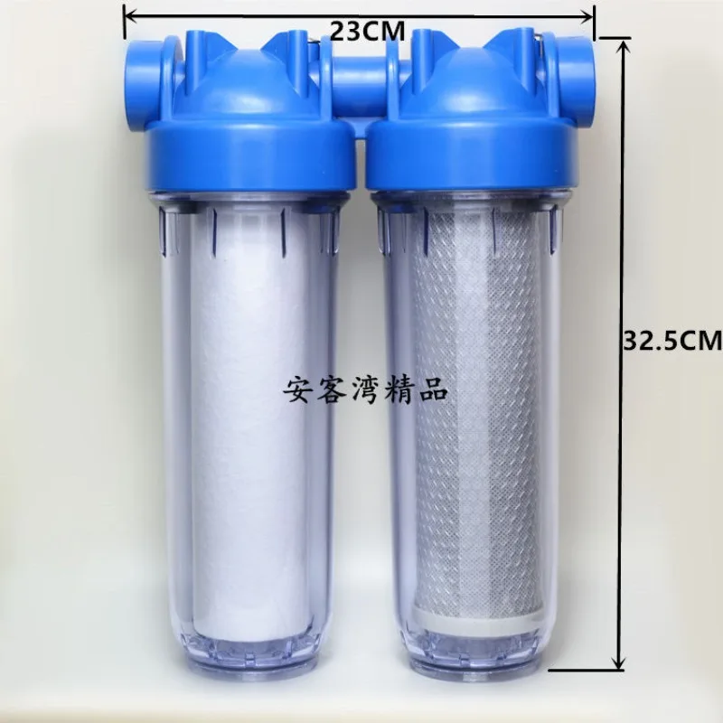 10 inch front secondary filter 4 minutes 6 minutes 1 inch copper port water heater kitchen double barrel water purifier