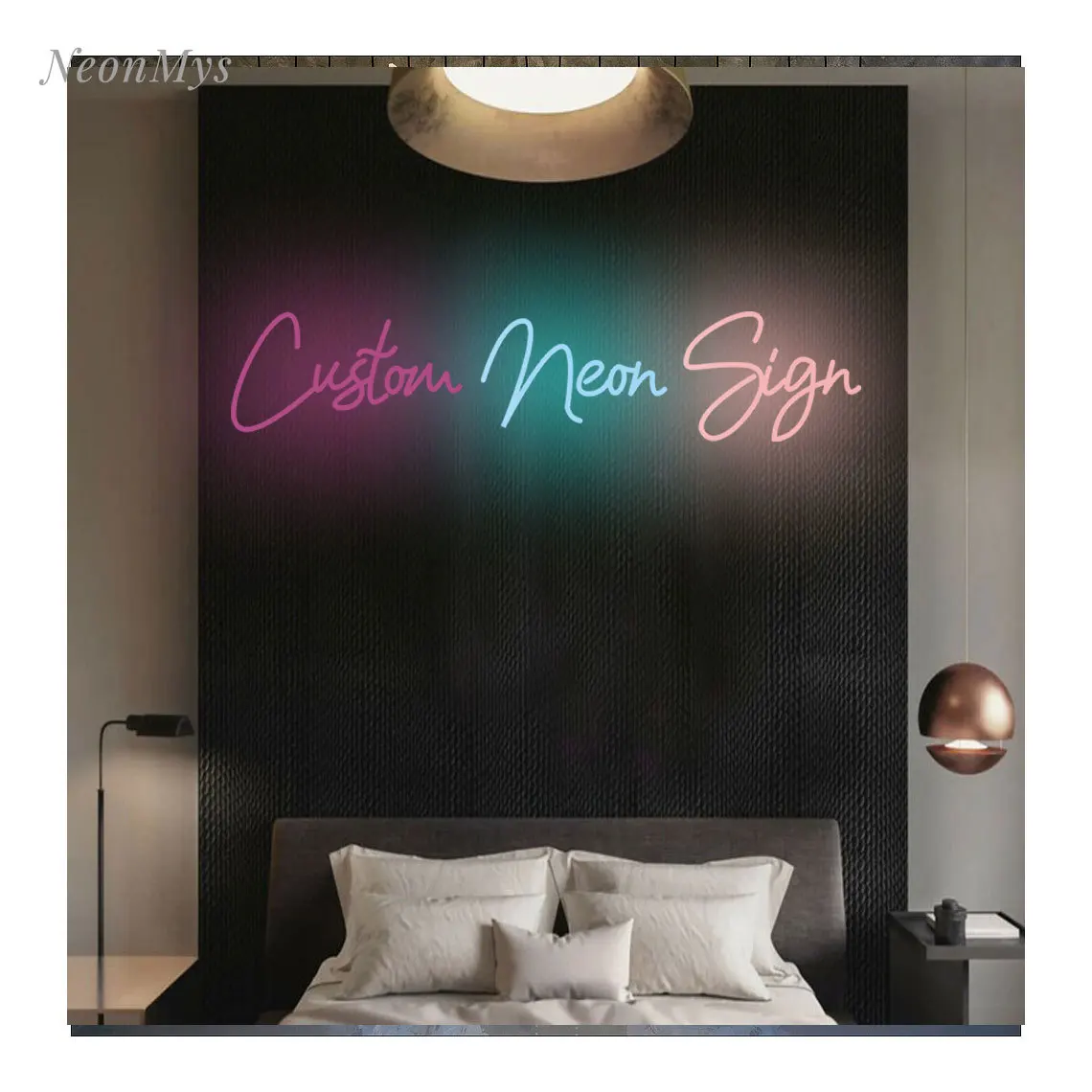 

Custom Neon Sign Led Night Light Kawaii Room Decor Wall Decoration Bedroom Wedding Gaming Signboard Lighting (1 line) 12 Colors