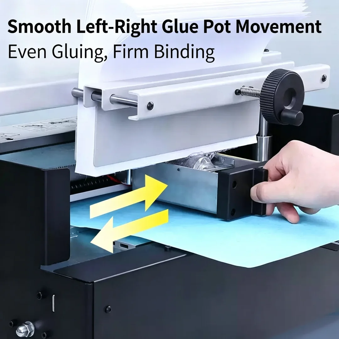 WD‑40B Desktop Thermal Binding Machine, Automatic Hot Melt Glue Binder for Books, Contracts and Documents